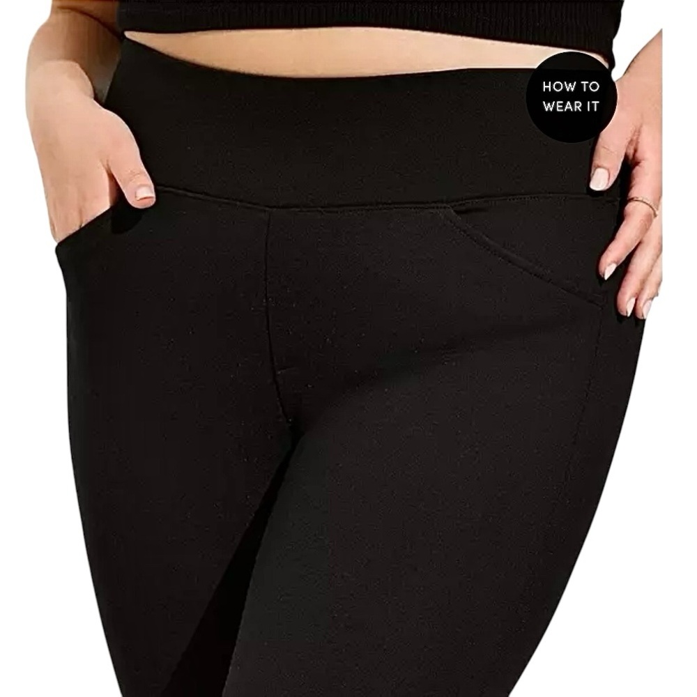 Torrid Pixie Black Capris 18/20 Short - image 1
